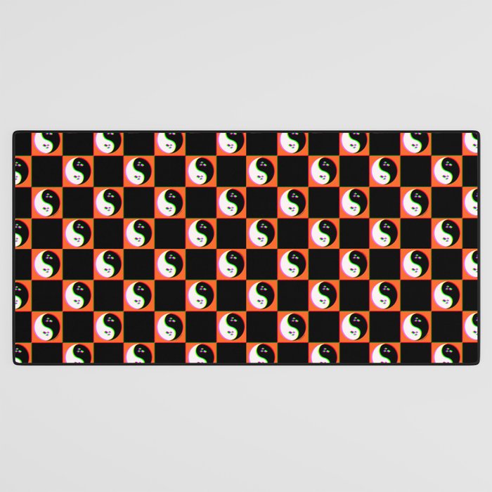 Spooky Yin Yang 3D Print Desk Mat Gallery Image 3