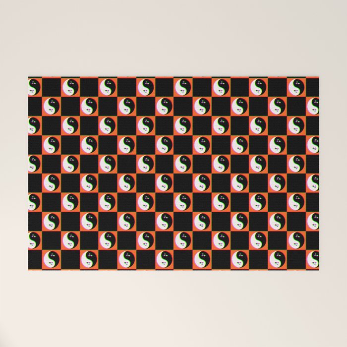 Spooky Yin Yang 3D Print Welcome Mat Gallery Image 1
