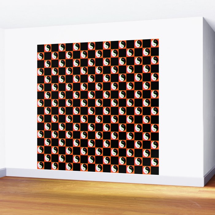 Spooky Yin Yang 3D Print Wall Mural Gallery Image 2
