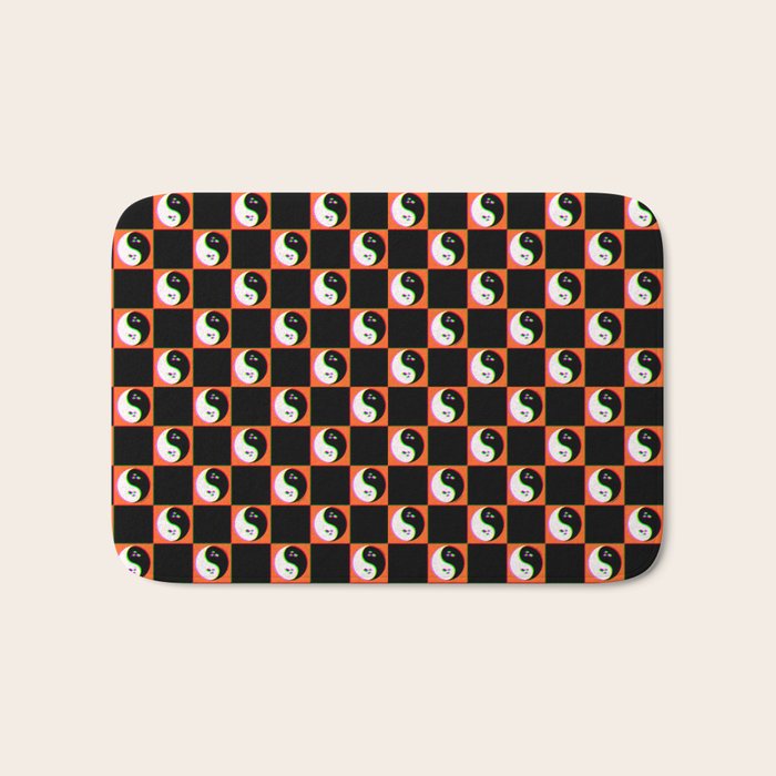 Spooky Yin Yang 3D Print Bath Mat Gallery Image 1