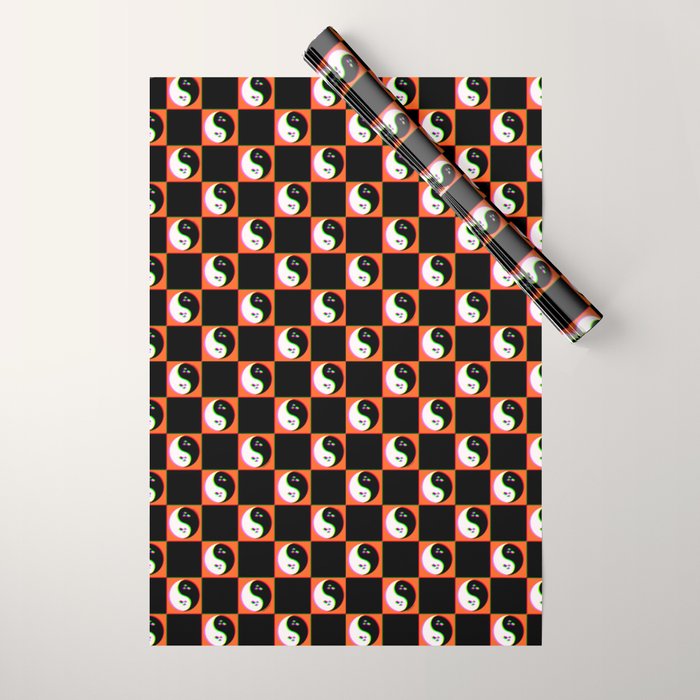 Spooky Yin Yang 3D Print Wrapping Paper Gallery Image 1
