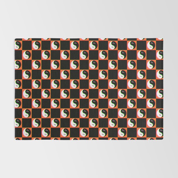 Spooky Yin Yang 3D Print Rug Gallery Image 2