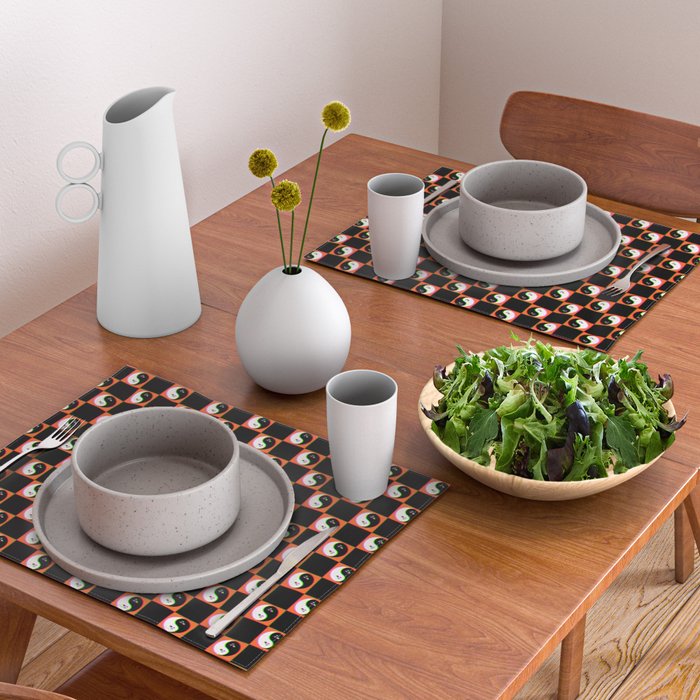 Spooky Yin Yang 3D Print Placemat Gallery Image 2