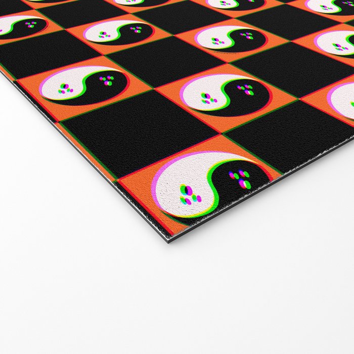 Spooky Yin Yang 3D Print Welcome Mat Gallery Image 2