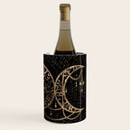 Triple Moon - Triple Goddess Gold and black Wine Chiller Gallery Image 3