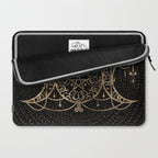 Triple Moon - Triple Goddess Gold and black Laptop Sleeve Gallery Image 2