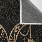 Triple Moon - Triple Goddess Gold and black Wall Tapestry Gallery Image 3