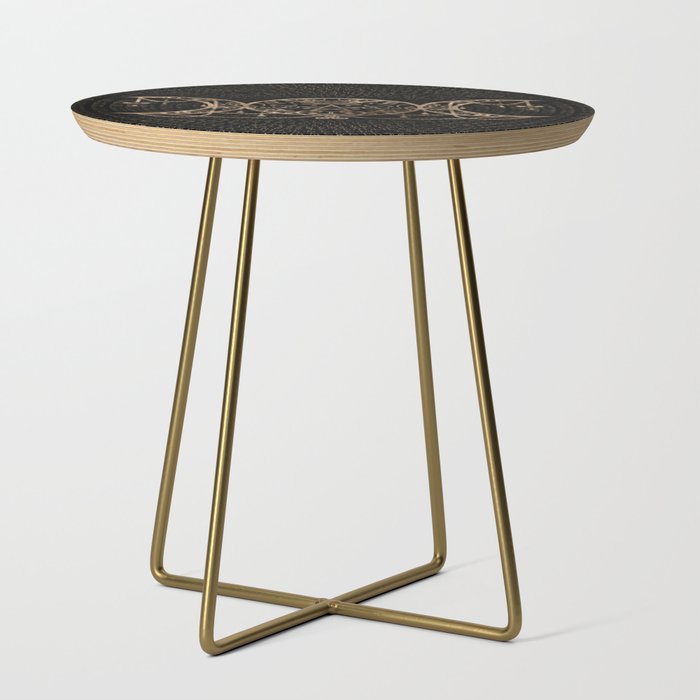 Triple Moon - Triple Goddess Gold and black Side Table Gallery Image 1