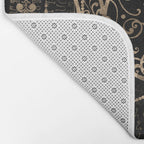 Triple Moon - Triple Goddess Gold and black Bath Mat Gallery Image 2