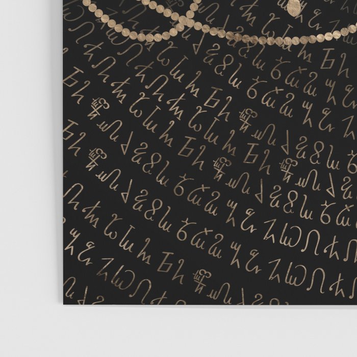 Triple Moon - Triple Goddess Gold and black Poster Gallery Image 3