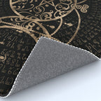 Triple Moon - Triple Goddess Gold and black Rug Gallery Image 4