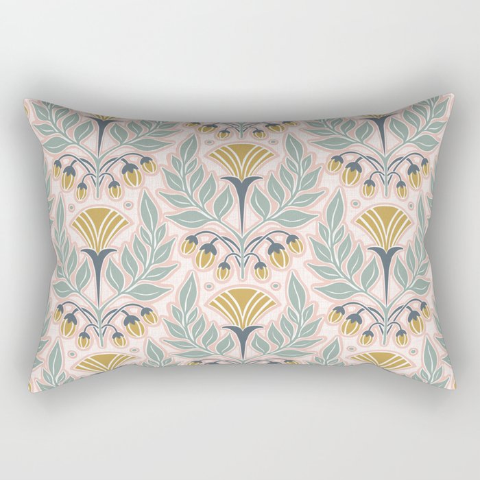La Floraison - Blush Pink Rectangular Pillow Gallery Image 1
