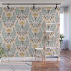 La Floraison - Blush Pink Wall Mural Gallery Image 1