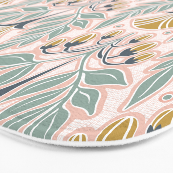 La Floraison - Blush Pink Bath Mat Gallery Image 3