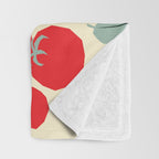 Italian red tomatoes Throw Blanket Gallery Image 3