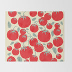 Italian red tomatoes Throw Blanket Gallery Image 2