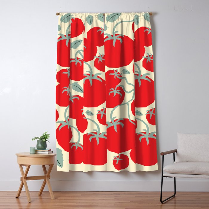 Italian red tomatoes Window Curtain Gallery Image 1