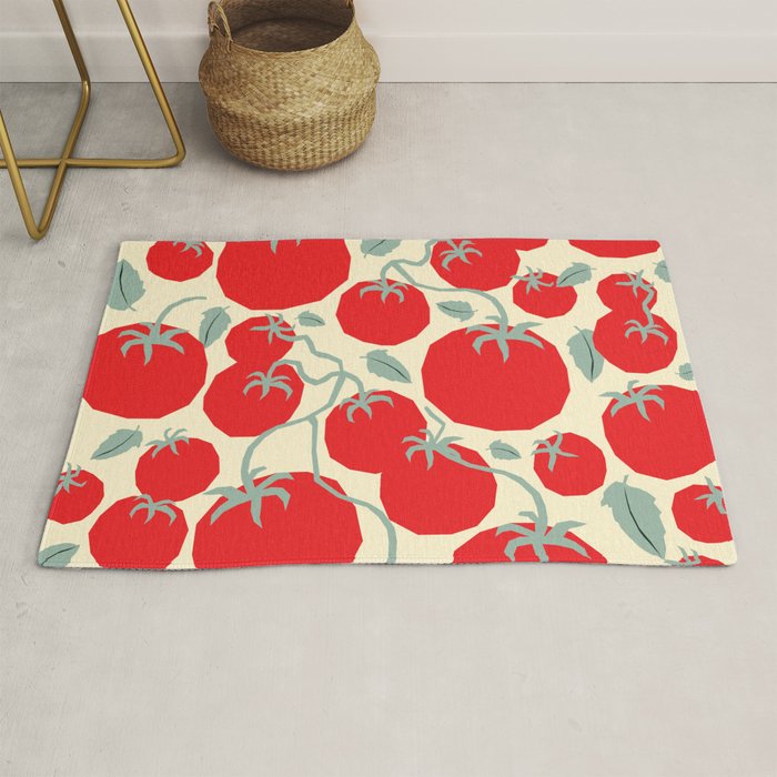 Italian red tomatoes Rug Gallery Image 1