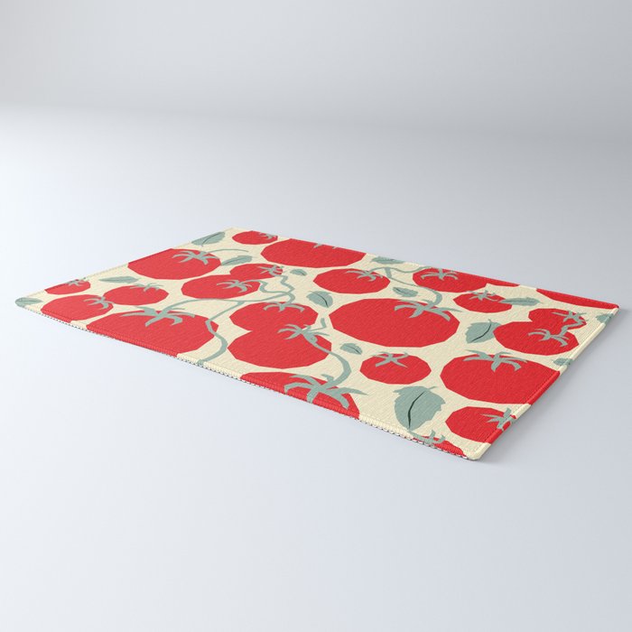 Italian red tomatoes Rug Gallery Image 3