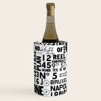 Urban Typography Black And White  Wine Chiller Gallery Image 2