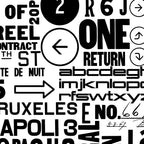 Urban Typography Black And White  Coffee Mug Gallery Image 2