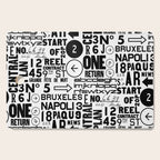 Urban Typography Black And White  Cutting Board Gallery Image 1