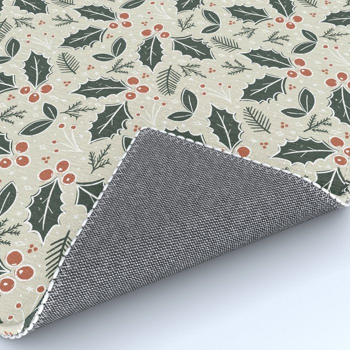 Holly Days . Neutral Rug Gallery Image 4
