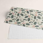 Holly Days . Neutral Wrapping Paper Gallery Image 2