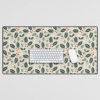 Holly Days . Neutral Desk Mat Gallery Image 1