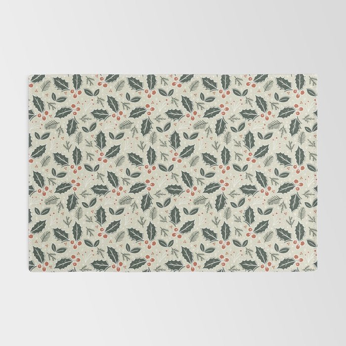 Holly Days . Neutral Rug Gallery Image 2