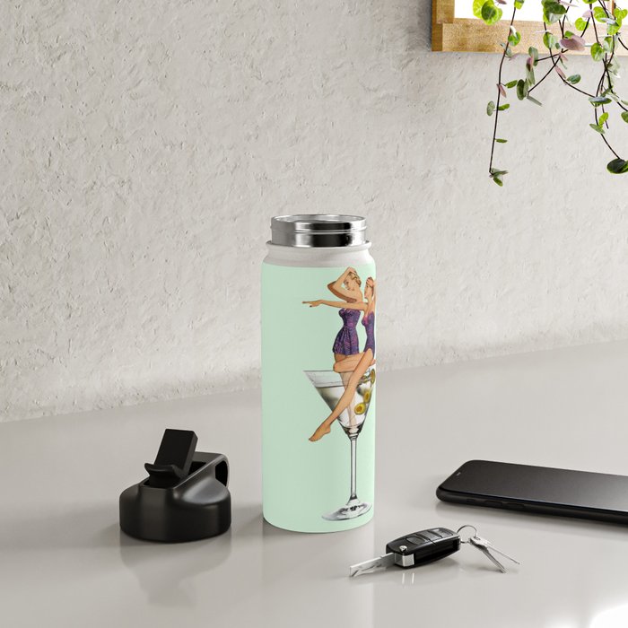 girls night green Water Bottle Gallery Image 4