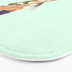 girls night green Bath Mat Gallery Image 3