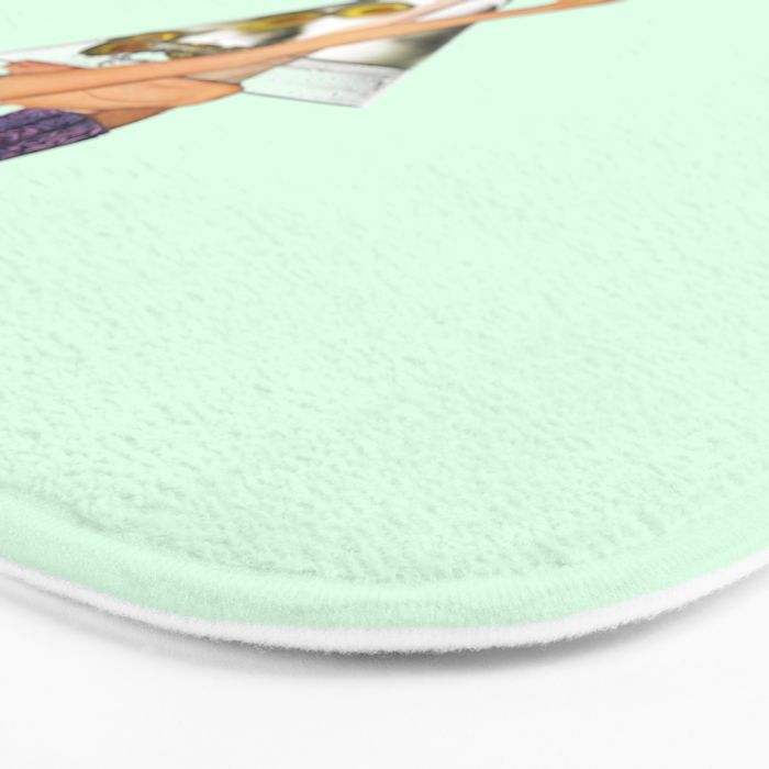 girls night green Bath Mat Gallery Image 3