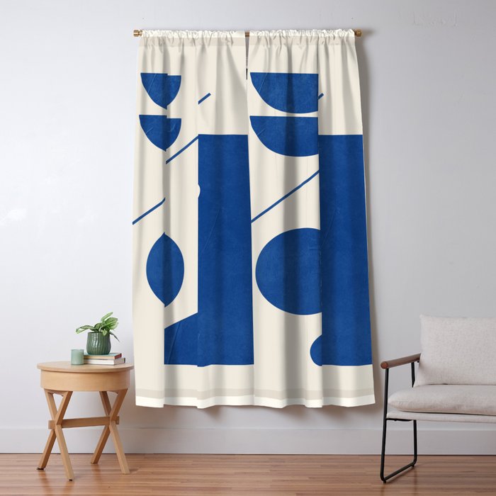 Modern Abstract Minimal Shapes 188/2 Window Curtain Gallery Image 5