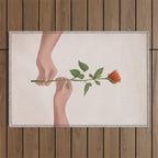 A Rose for You Outdoor Rug Gallery Image 1