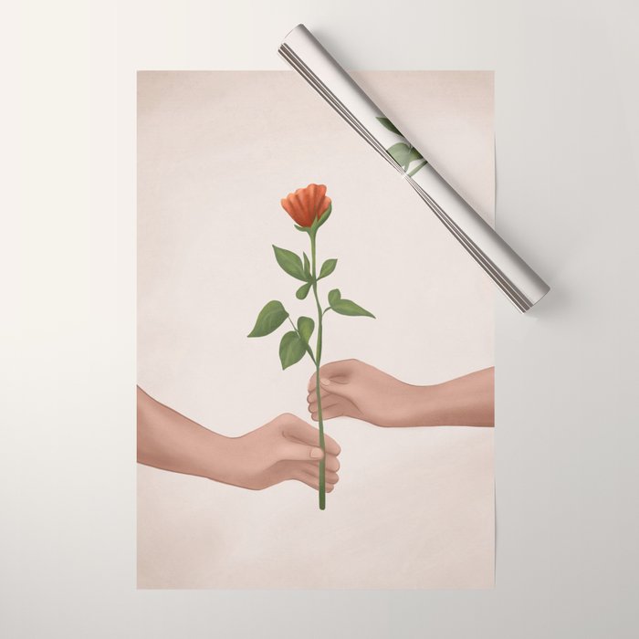 A Rose for You Wrapping Paper Gallery Image 1