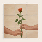 A Rose for You Wood Wall Art Gallery Image 1