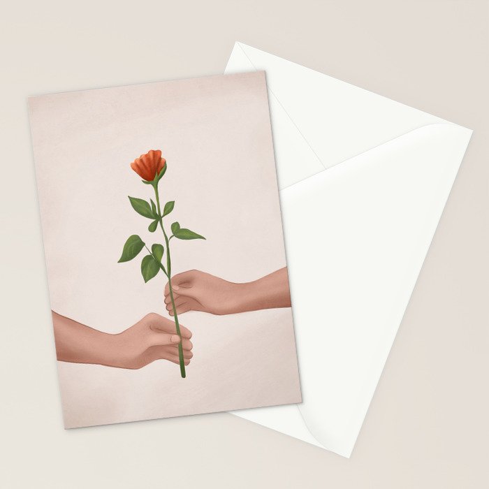 A Rose for You Stationery Card Gallery Image 2