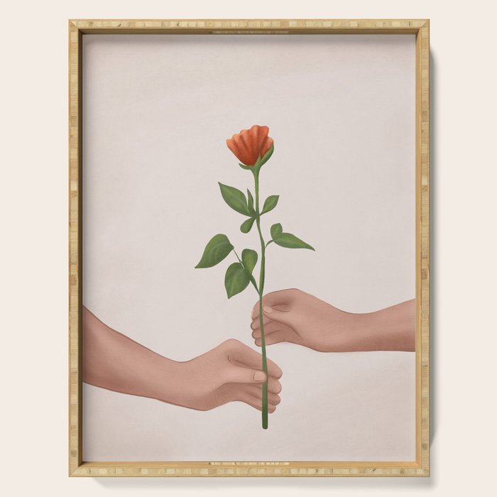 A Rose for You Serving Tray Gallery Image 1