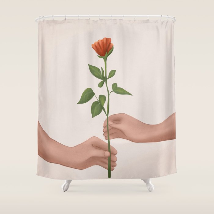 A Rose for You Shower Curtain Gallery Image 1