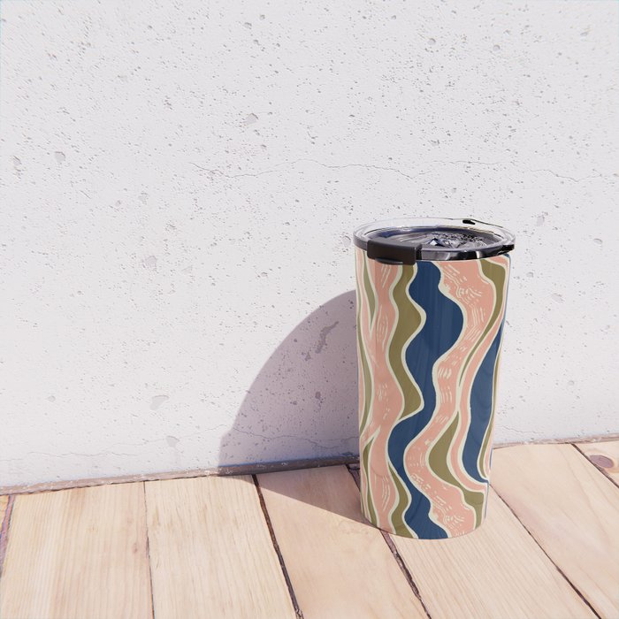 Earthy Rivers Cobalt Travel Mug Gallery Image 4