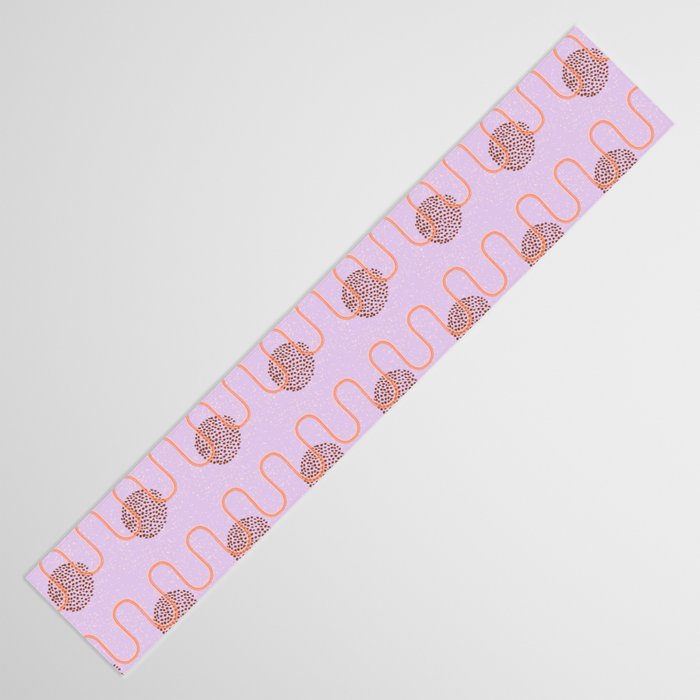 Abstract Fields in Lavender & Brown Table Runner Gallery Image 3