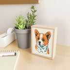Cute Welsh Corgi Puppy Portrait Mini Art Print Gallery Image 2