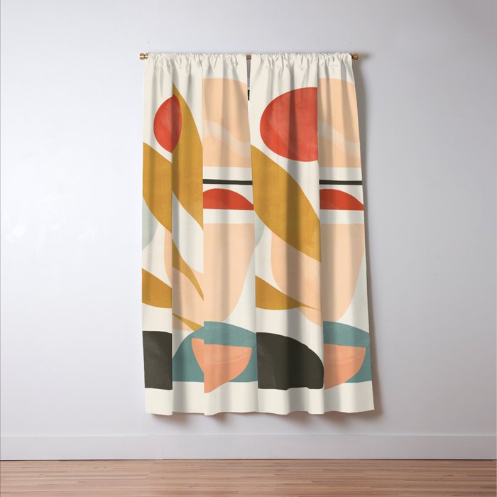 Abstract Shapes 20 Window Curtain Gallery Image 3