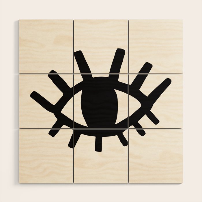 Open Eyes Wood Wall Art Gallery Image 1
