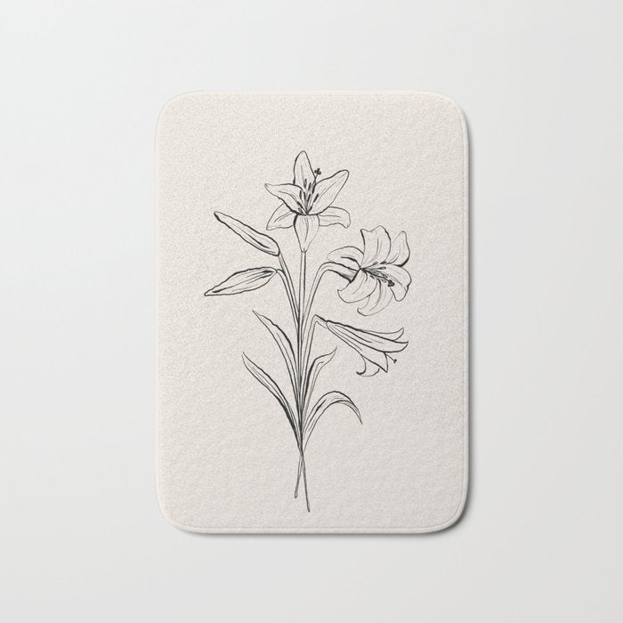 Lilies Bath Mat Gallery Image 1