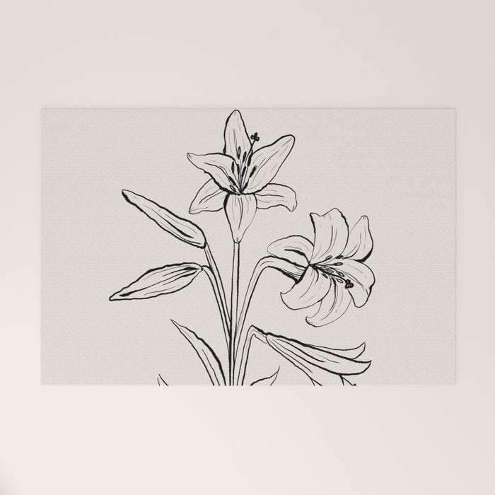 Lilies Welcome Mat Gallery Image 1