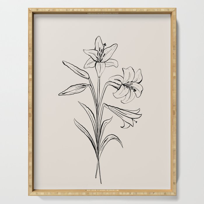 Lilies Serving Tray Gallery Image 1