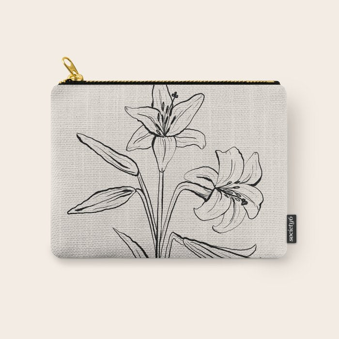 Lilies Carry All Pouch Gallery Image 1