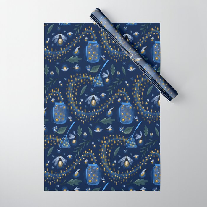 Catching Fireflies Wrapping Paper Gallery Image 1